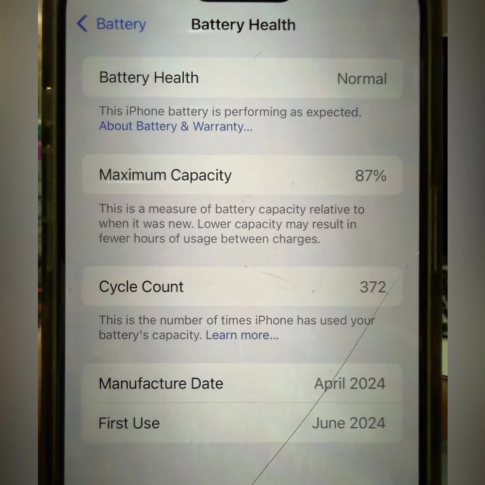 Apple iPhone 15 pro max with Accessories - White Titanium 256gb